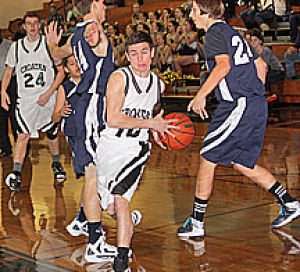 basketball swansboro jv boys drives locklear justin basket against game